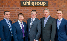 NorthEdge director Jon Pickering with Matthew Hirst and Drew Green and Steve Gosling of Utiligroup with George Potts of NorthEdge
