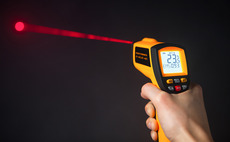 Laser thermometers and other meters