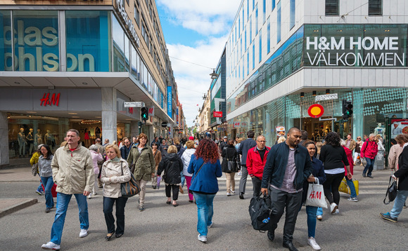 Shopping on the high-street in Stockholm