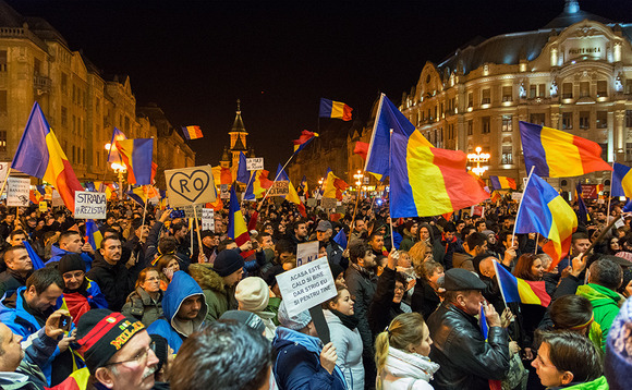 Romania protests in Timisoara
