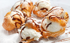 Cream puffs and pastry desserts