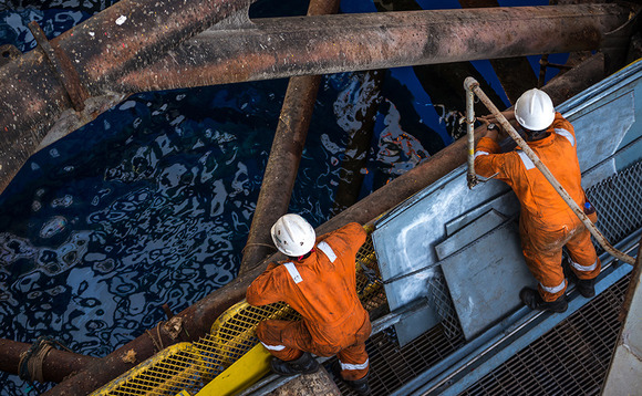 Oil rig workers