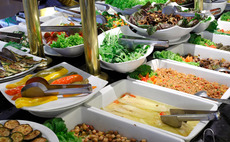 Salad buffet in restaurant