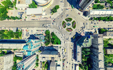 Aerial view of city