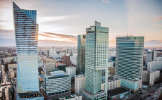 The financial district of Warsaw