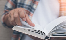 Man reading book