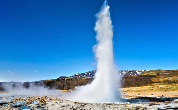 A geyser explodes in Iceland A geyser explodes in Iceland