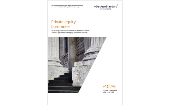 Aberdeen Standard Private Equity Barometer Q3 2020 Aberdeen Standard Private Equity Barometer Q3 2020