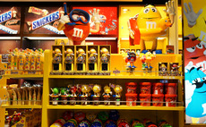 Confectionery display in shop