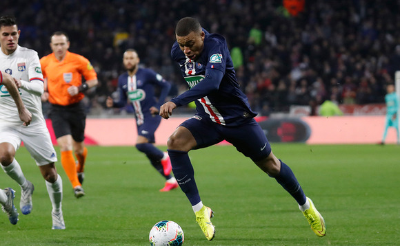 Paris Saint Germain football player Kylian Mbappe Paris Saint Germain football player Kylian Mbappe