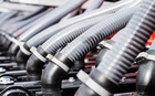 Plastic flexible hoses for us in machinery and other applications