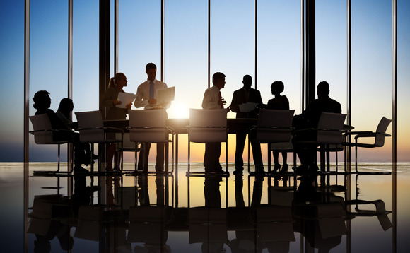 Group of people at work in an office