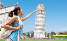 The leaning tower of Pisa