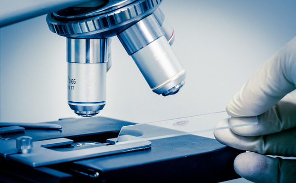 Microscope in diagnostic laboratory Microscope in diagnostic laboratory