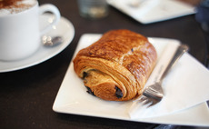 Chocolate croissants and cafes