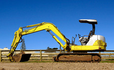 Mini diggers and other rental construction equipment