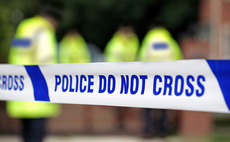 Police lines and crime scene investigation