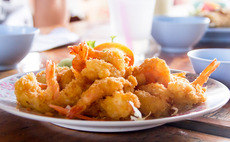 Battered prawns