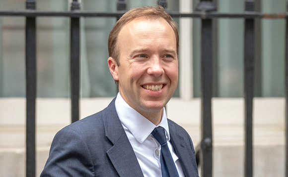 UK health secretary Matthew Hancock