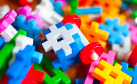Plastic toys and building blocks Plastic toys and building blocks