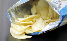 Crisps and foil packaging