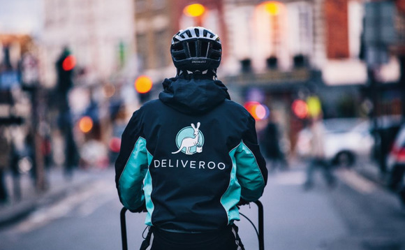 A Deliveroo rider