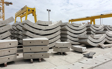 Precast concrete construction materials