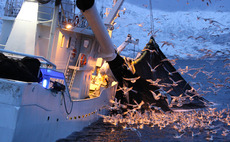 Fishing boat at sea