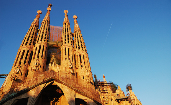 The Sagrada Familia in Barcelona The Sagrada Familia in Barcelona