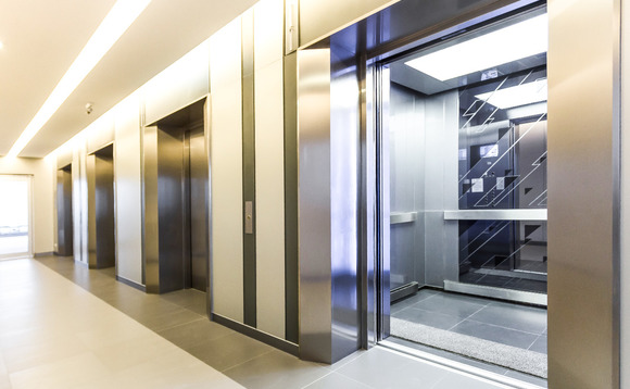 Lifts in building lobby Lifts in building lobby