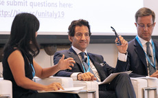 Eugenio Morpurgo of Fineurop Soditic and Marco Perelli-Rocco at Banca IMI speaking at the Unquote Italy Conference 2019
