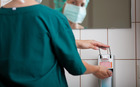 Hand disinfectants for hospitals