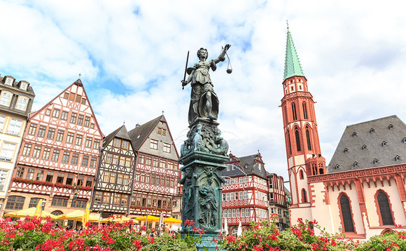 Frankfurt square in Germany